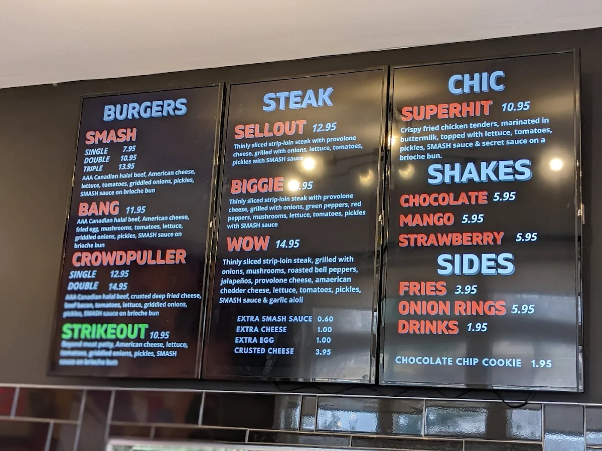 Menu, SMASH