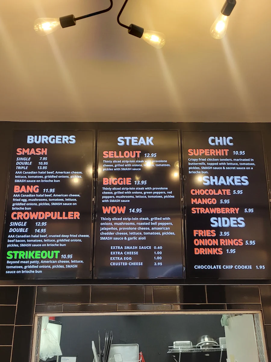 Menu, SMASH