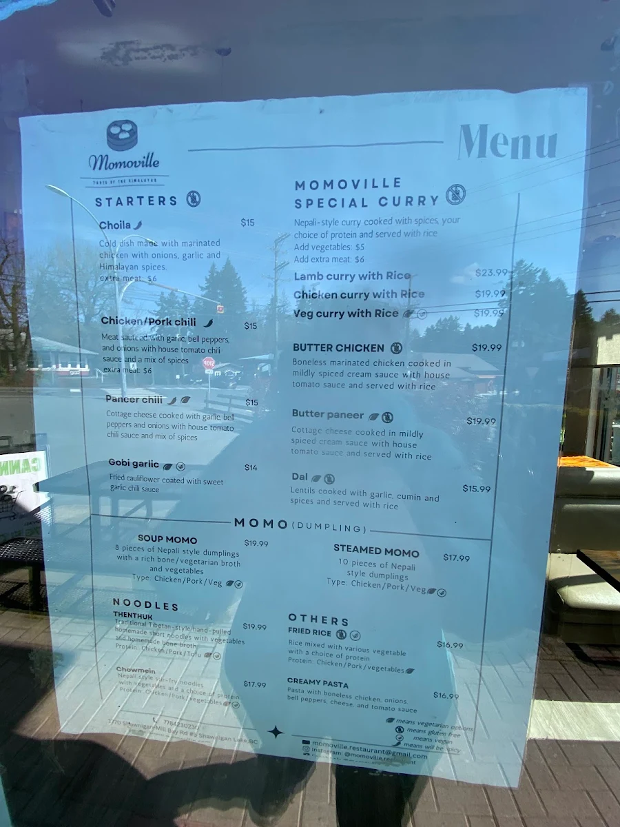 Menu, Momoville