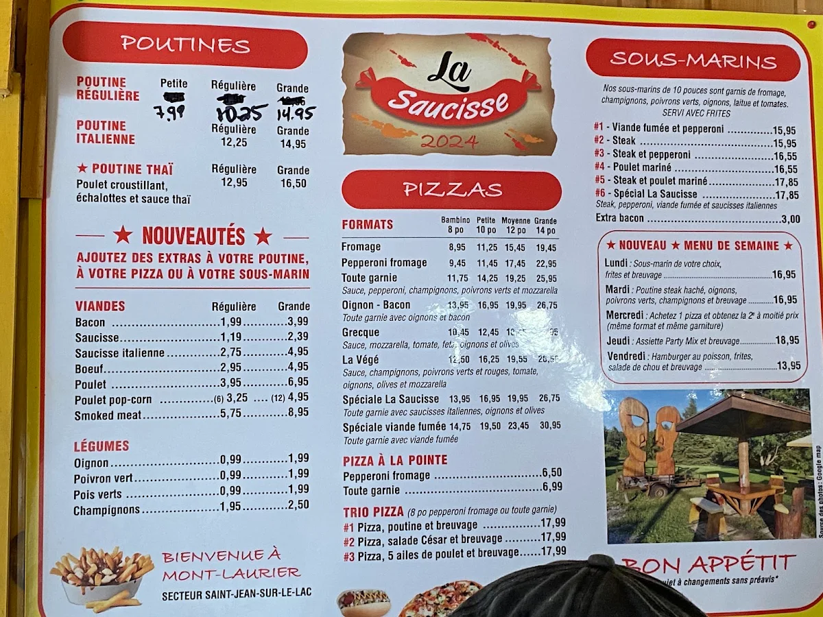 Menu, Casse-Croûte La Saucisse