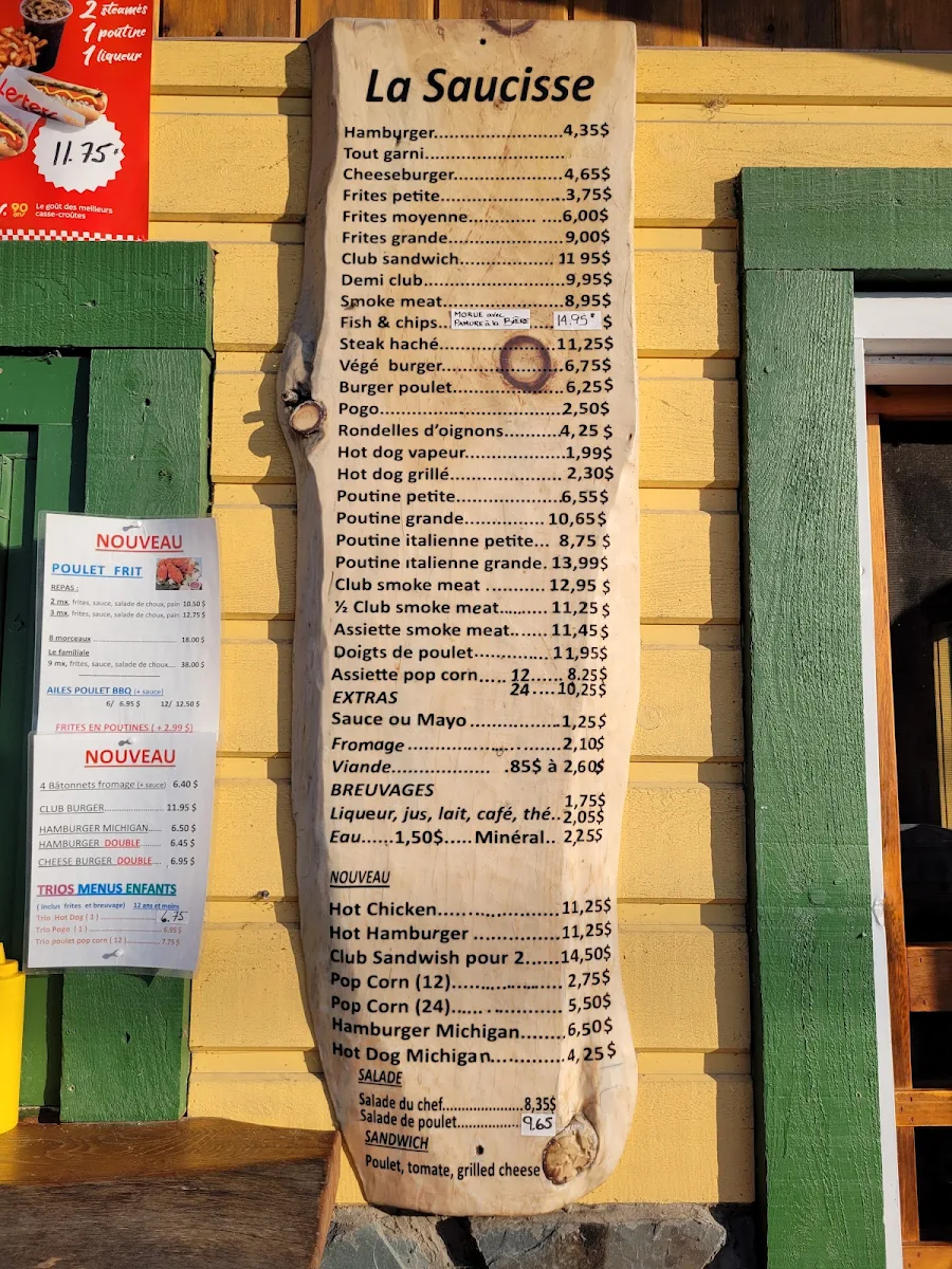 Menu, Casse-Croûte La Saucisse