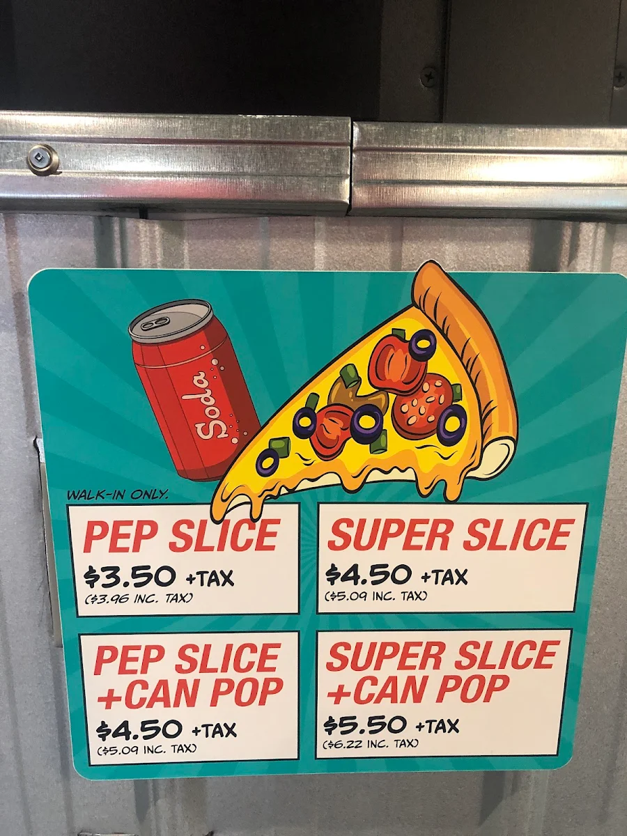 Menu, POWER PIZZA