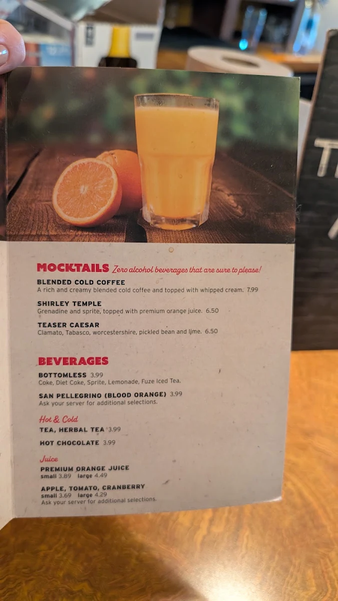 Menu, Ricky's All Day Grill - Nanaimo South-In the Days Inn