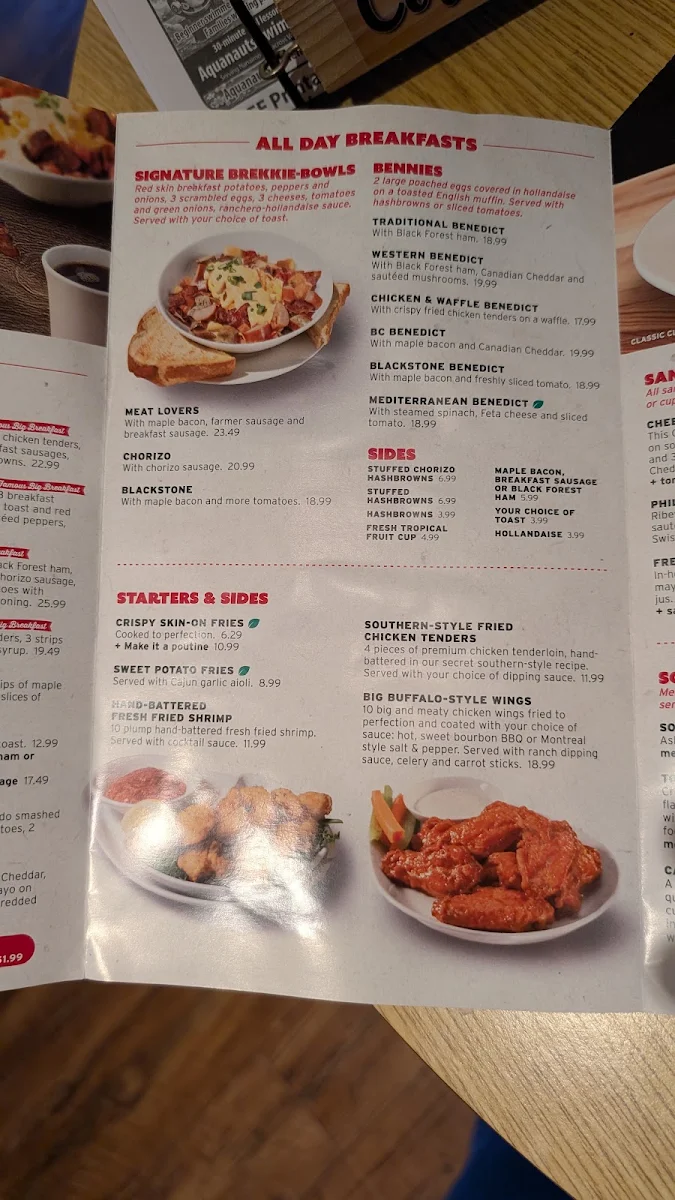 Menu, Ricky's All Day Grill - Nanaimo South-In the Days Inn
