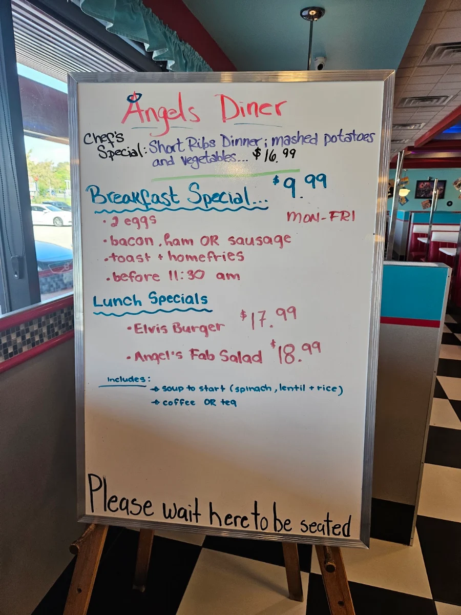 Menu, Stella’s Diner