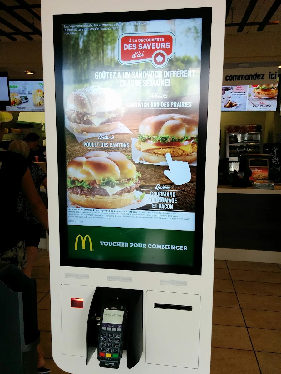 Menu, McDonald's