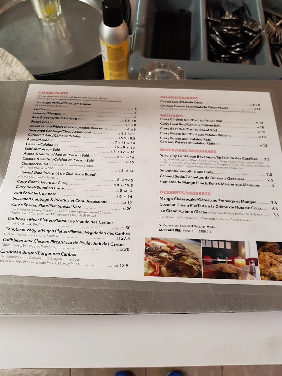 Menu, Sweet & Sassy (Authentic Caribbean/Fusions Breakfast)
