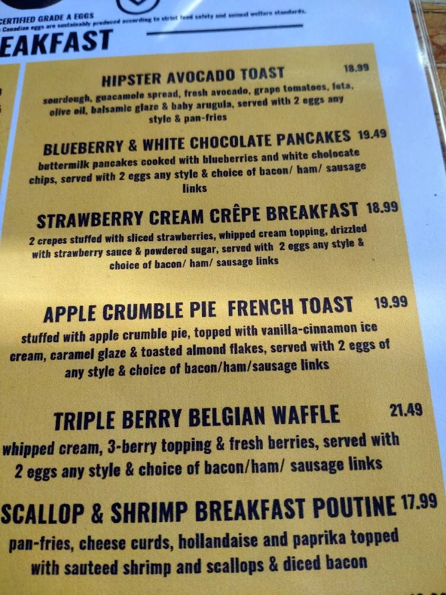 Menu, The Morrison Café+Kitchen+Bar