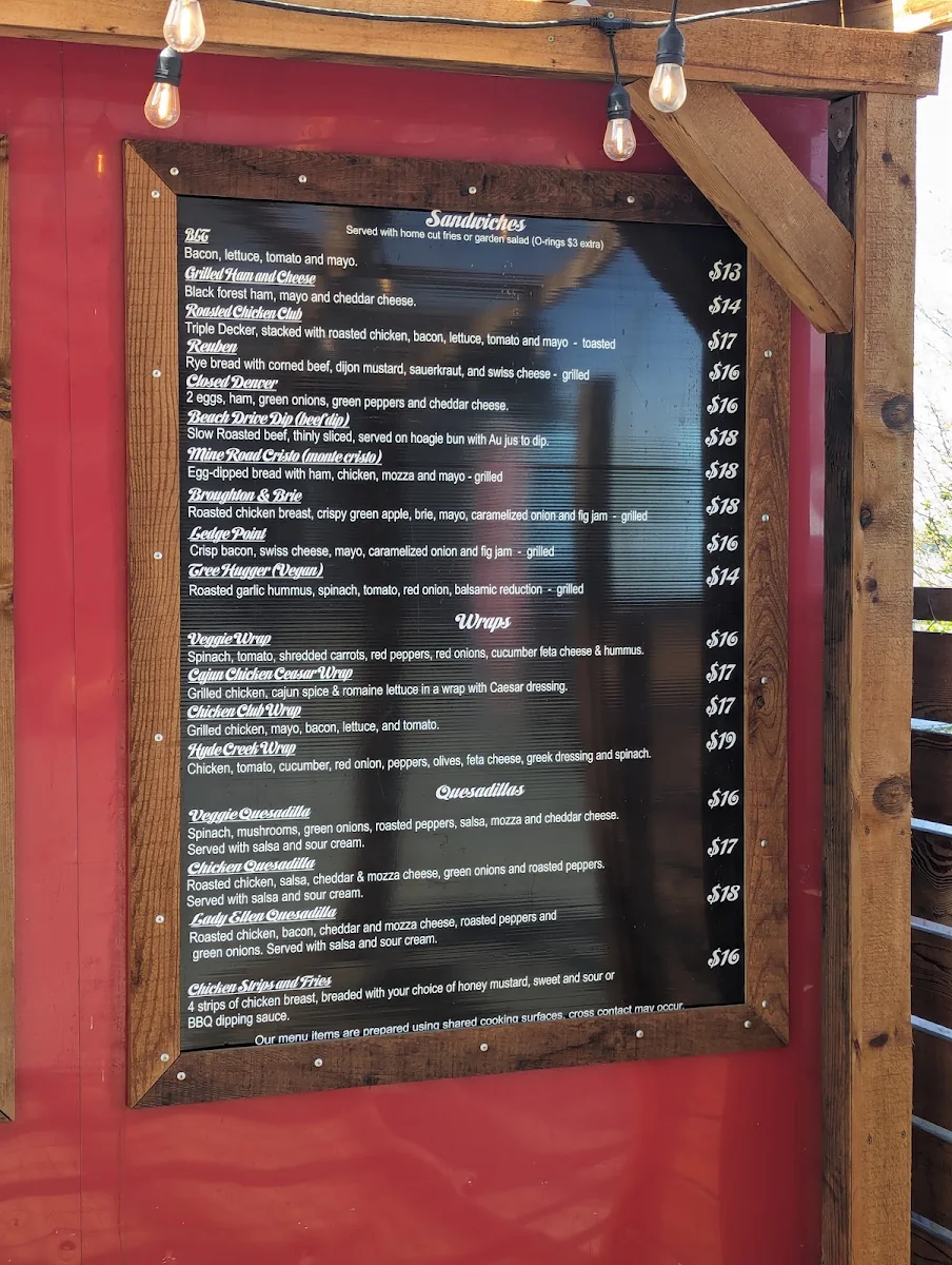 Menu, Patagón