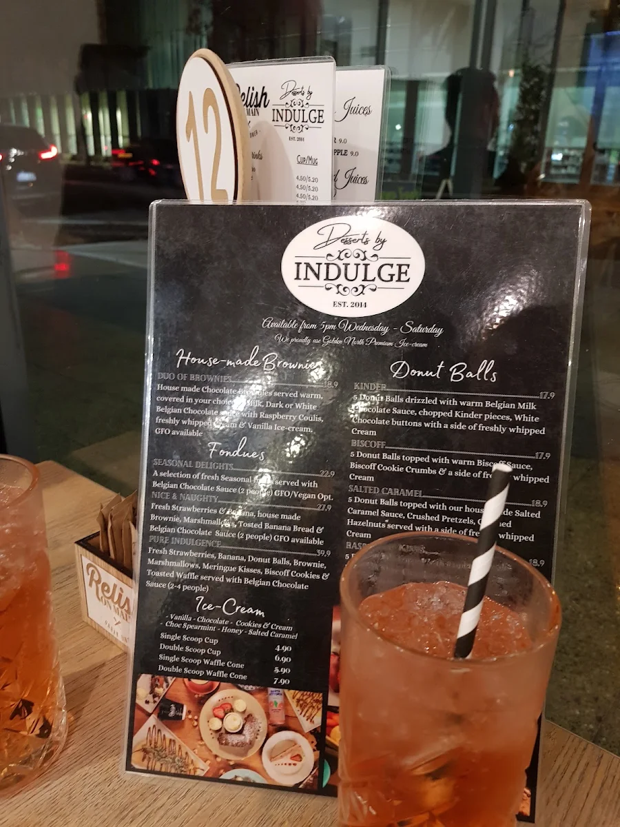Menu, Relish on Main