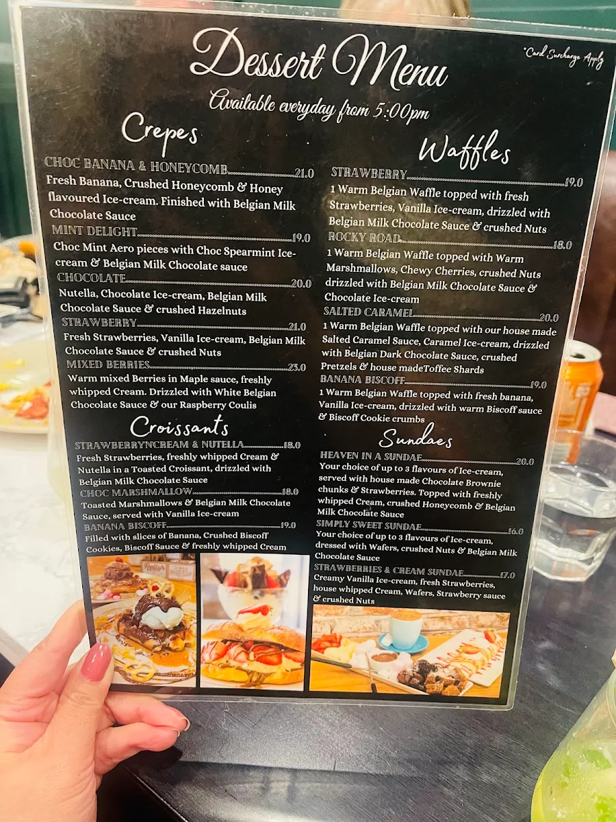 Menu, Relish on Main