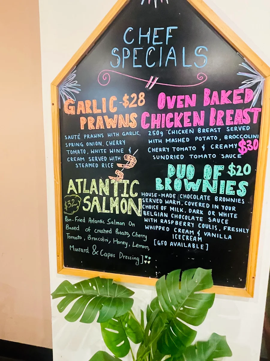Menu, Relish on Main