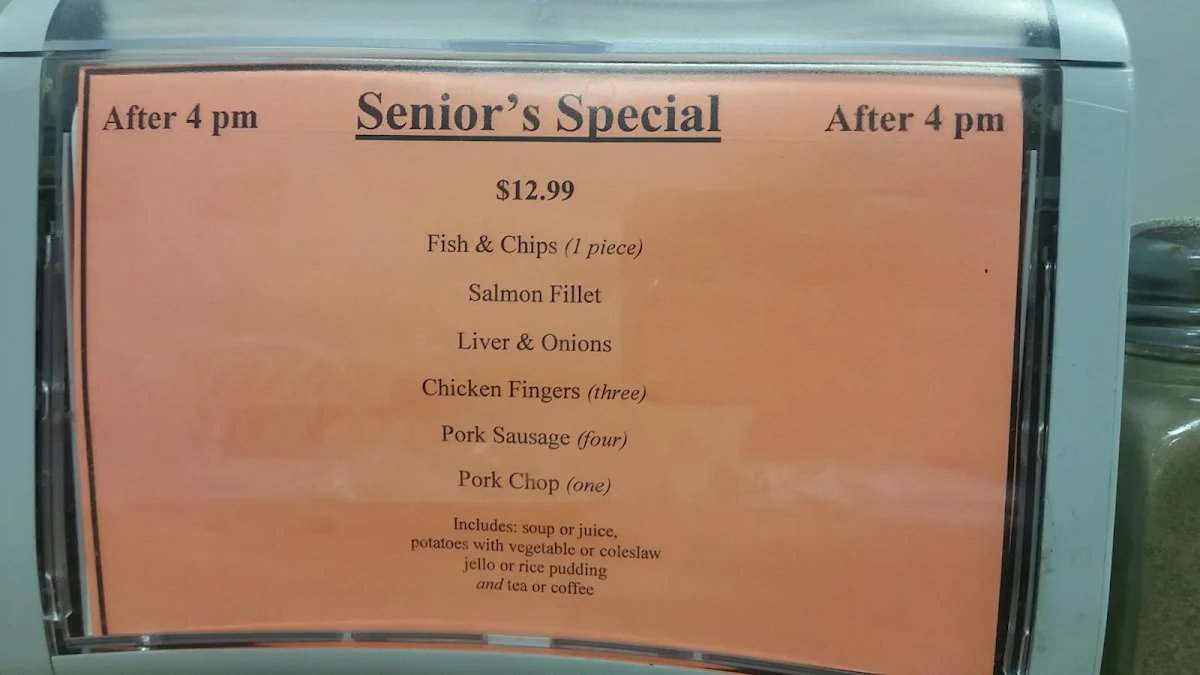Menu, Jean's Family Restaurant
