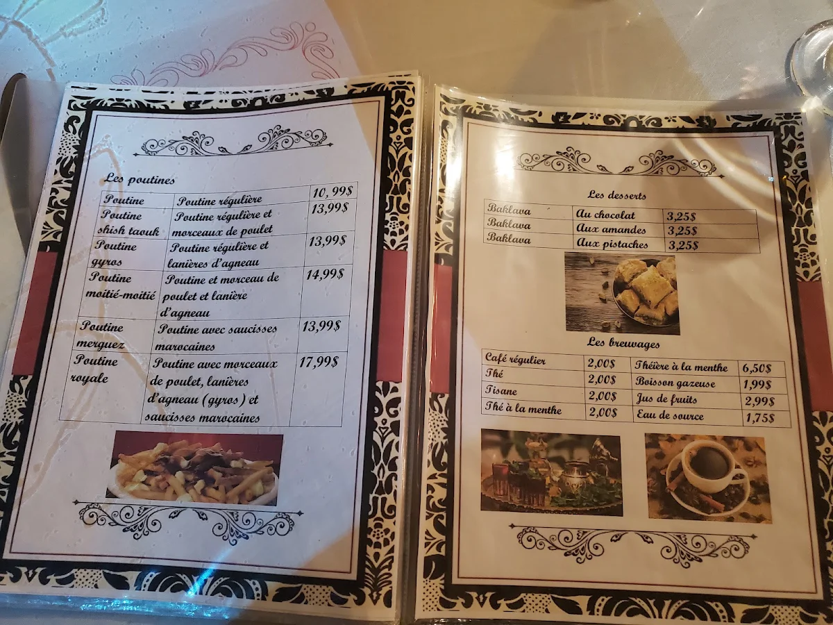 Menu, Baladi