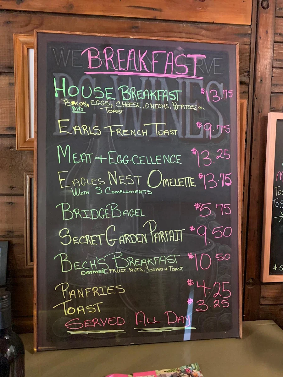 Menu, The Packing House