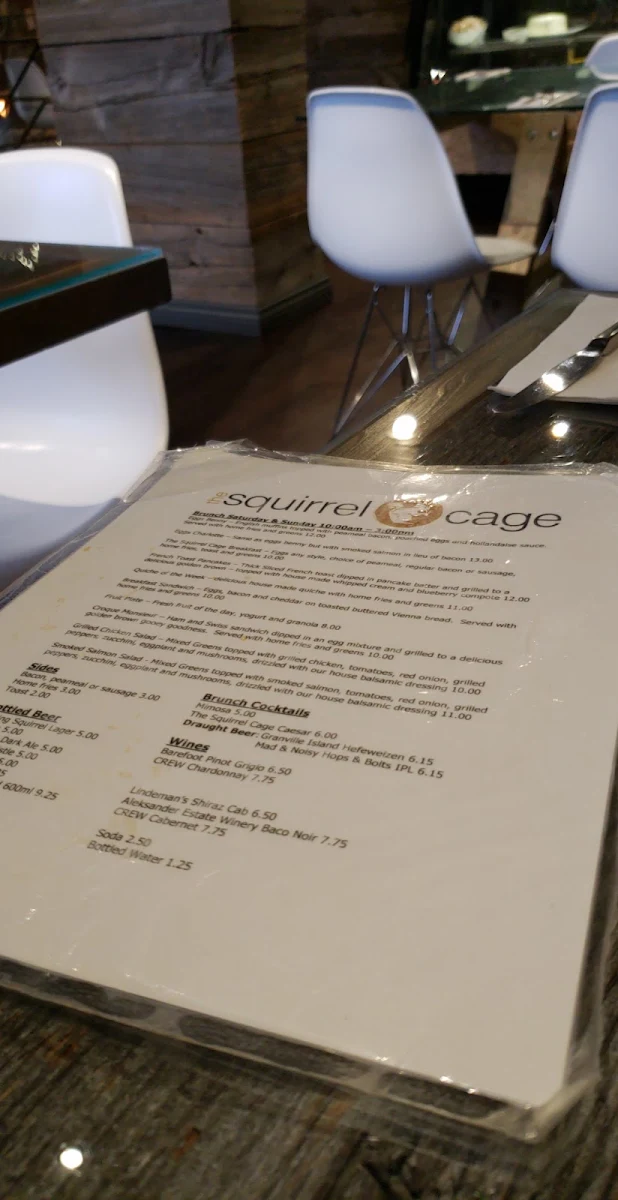 Menu, The Squirrel Cage