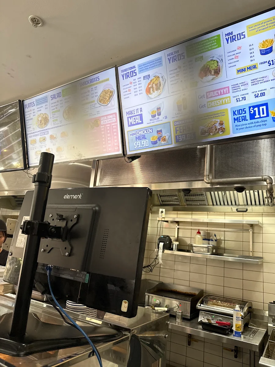 Menu, The Yiros Shop - Newmarket