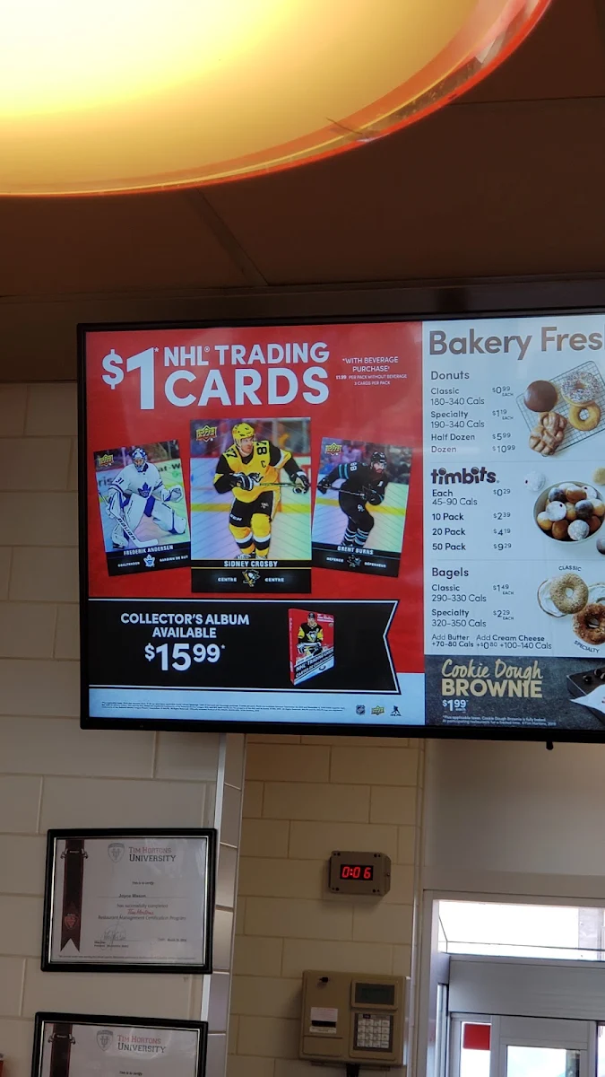 Menu, Tim Hortons