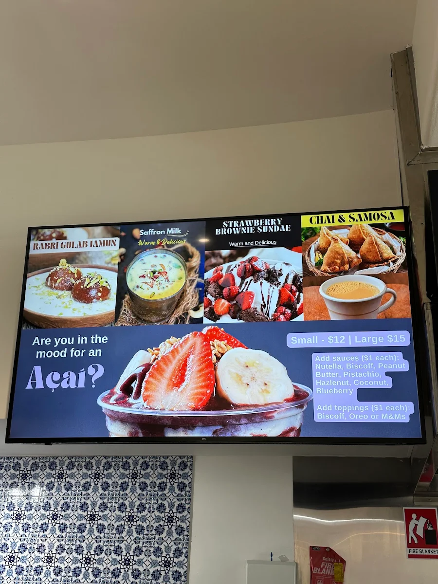 Menu, The Kebab & Acai Co