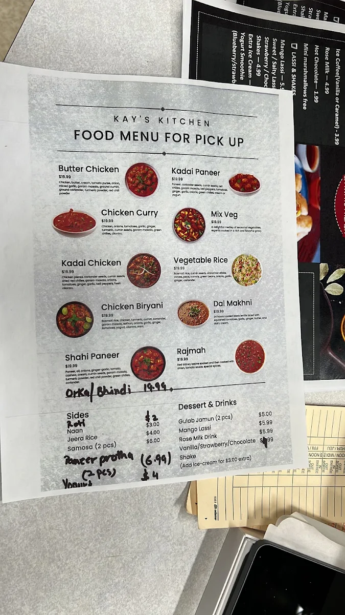 Menu, Kay’s Kitchen La Ronge