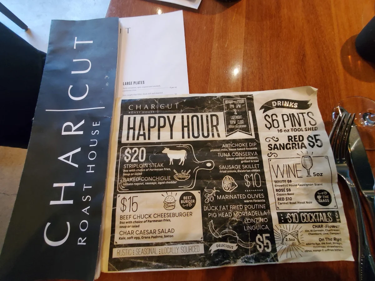 Menu, CHARCUT