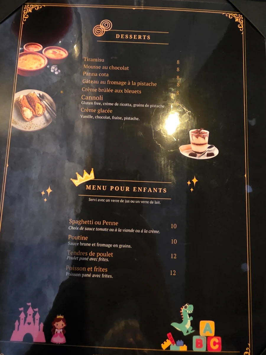 Menu, Fusion des Saveurs