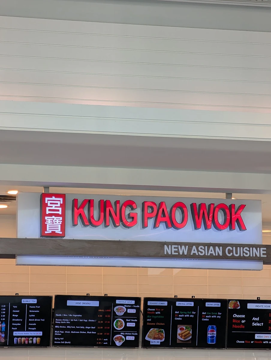 Menu, Kung Pao Wok