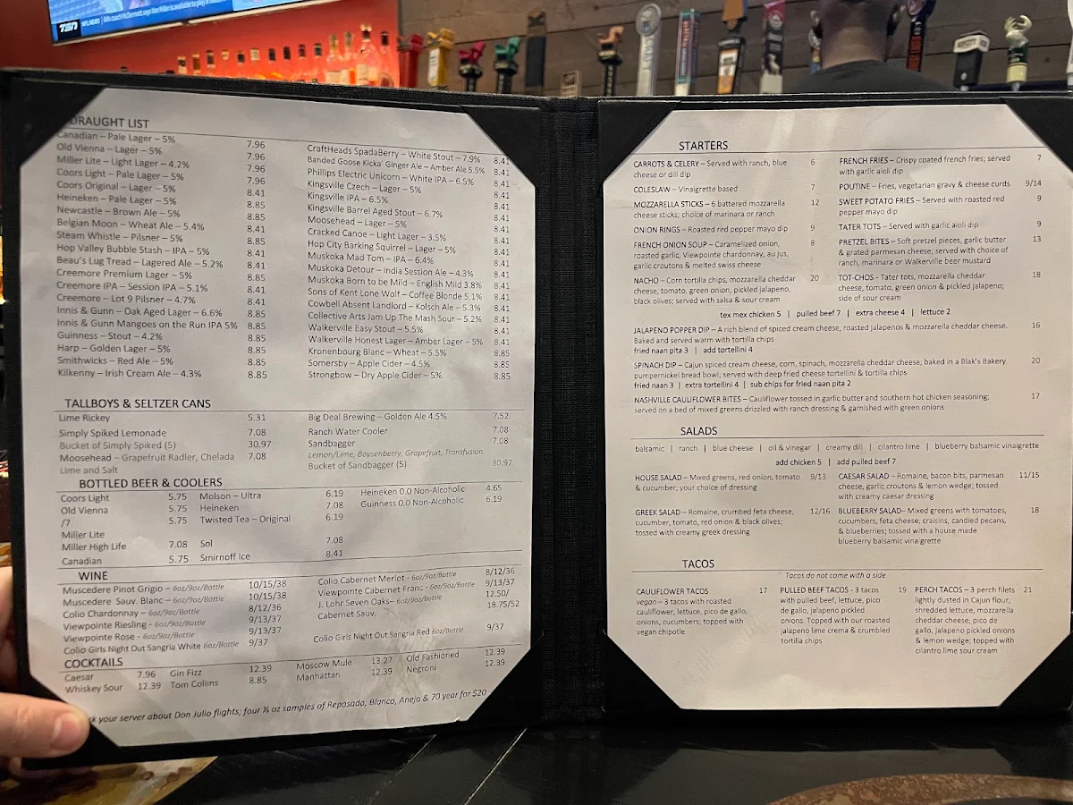 Menu, The Loose Goose RestoPub & Lounge