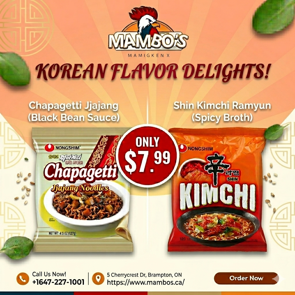 Menu, Mambo's Chicken & BBQ
