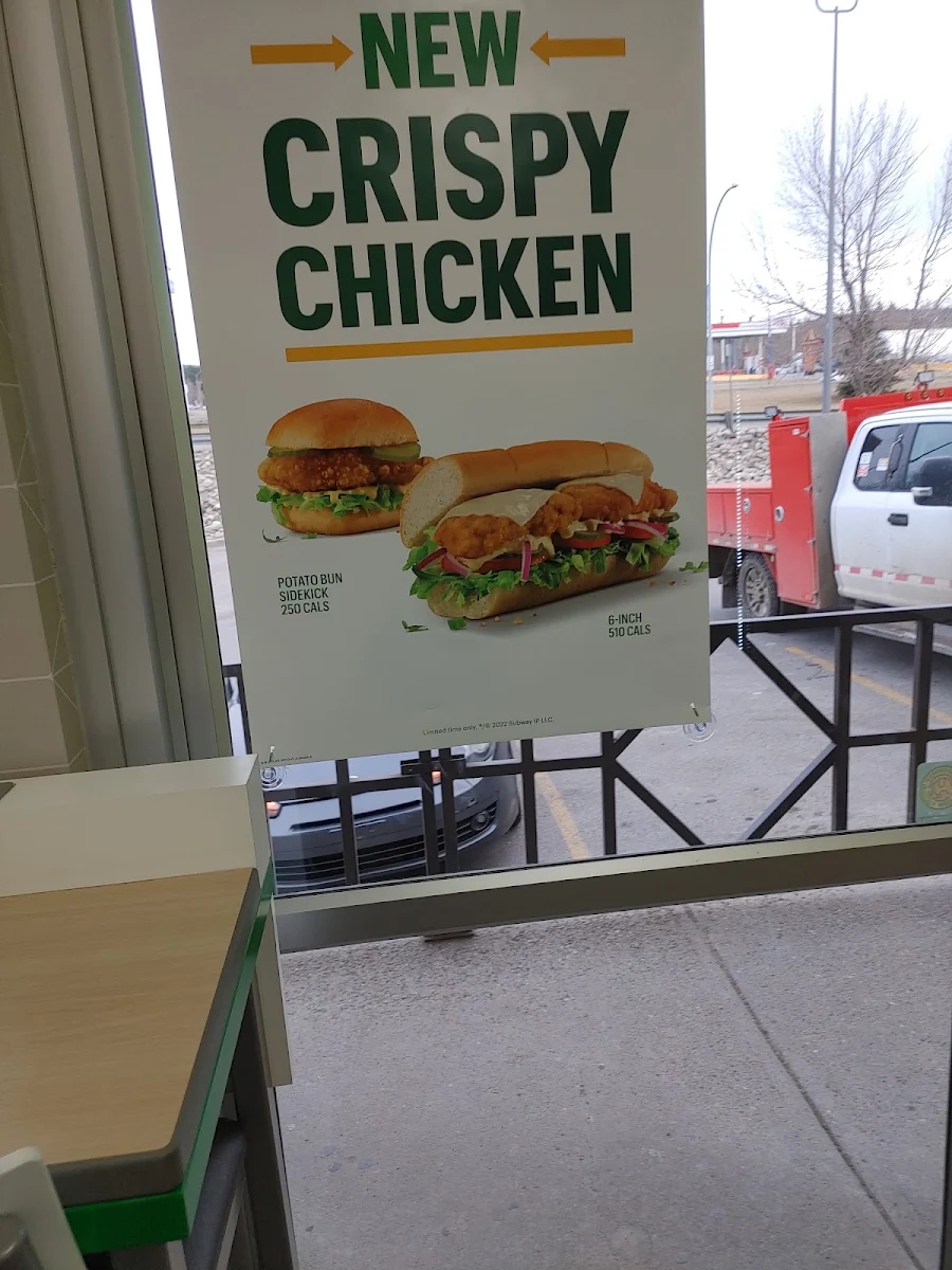 Menu, Subway