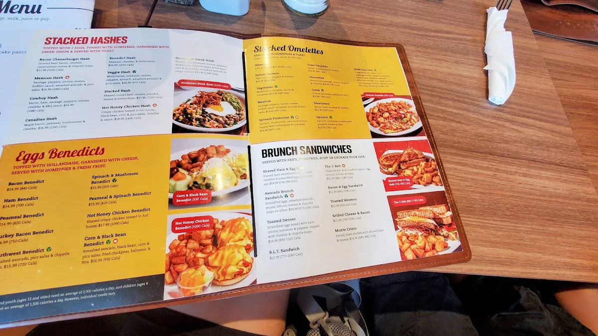 Menu, Stacked Pancake & Breakfast House