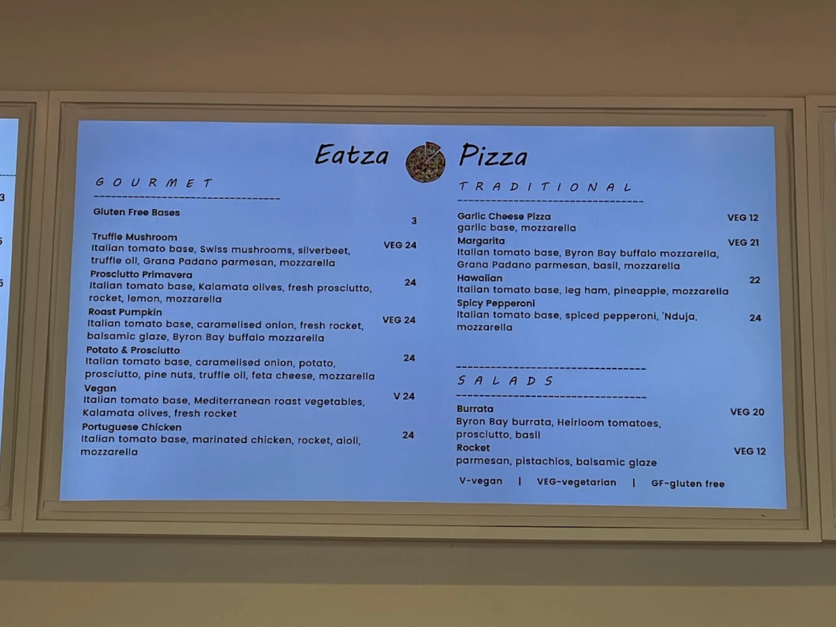 Menu, Hotel Brunswick