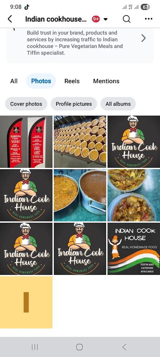 Menu, Indian cookhouse