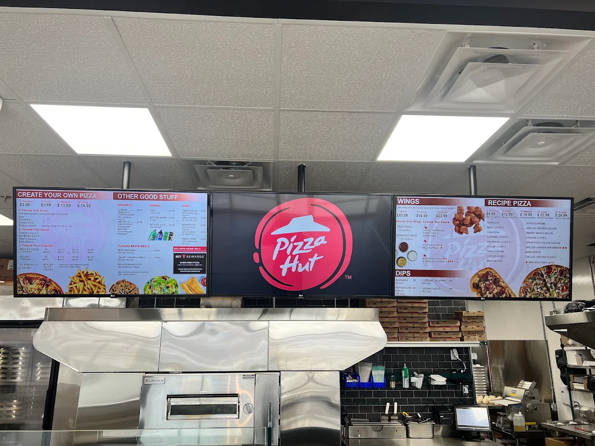 Menu, Pizza Hut Amherstburg