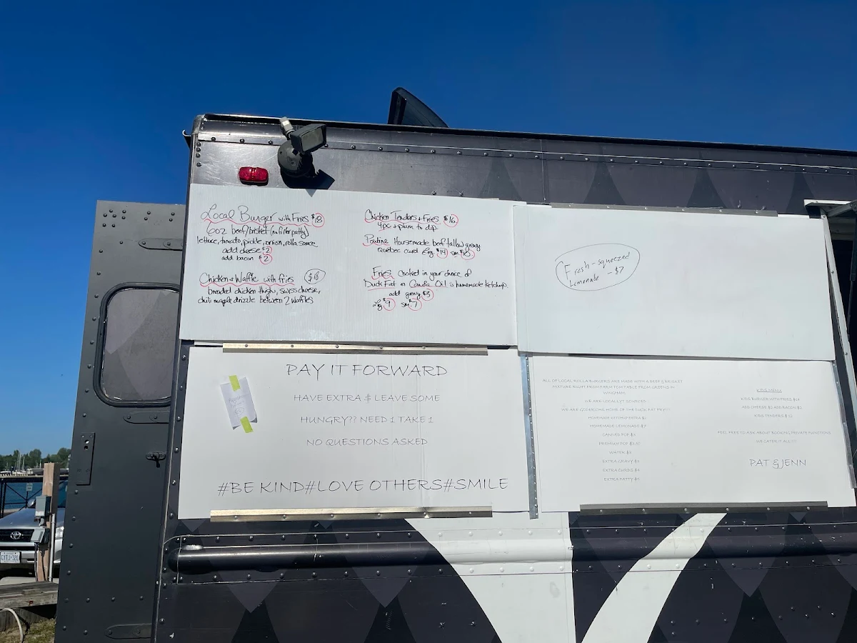 Menu, Local Rolla food truck