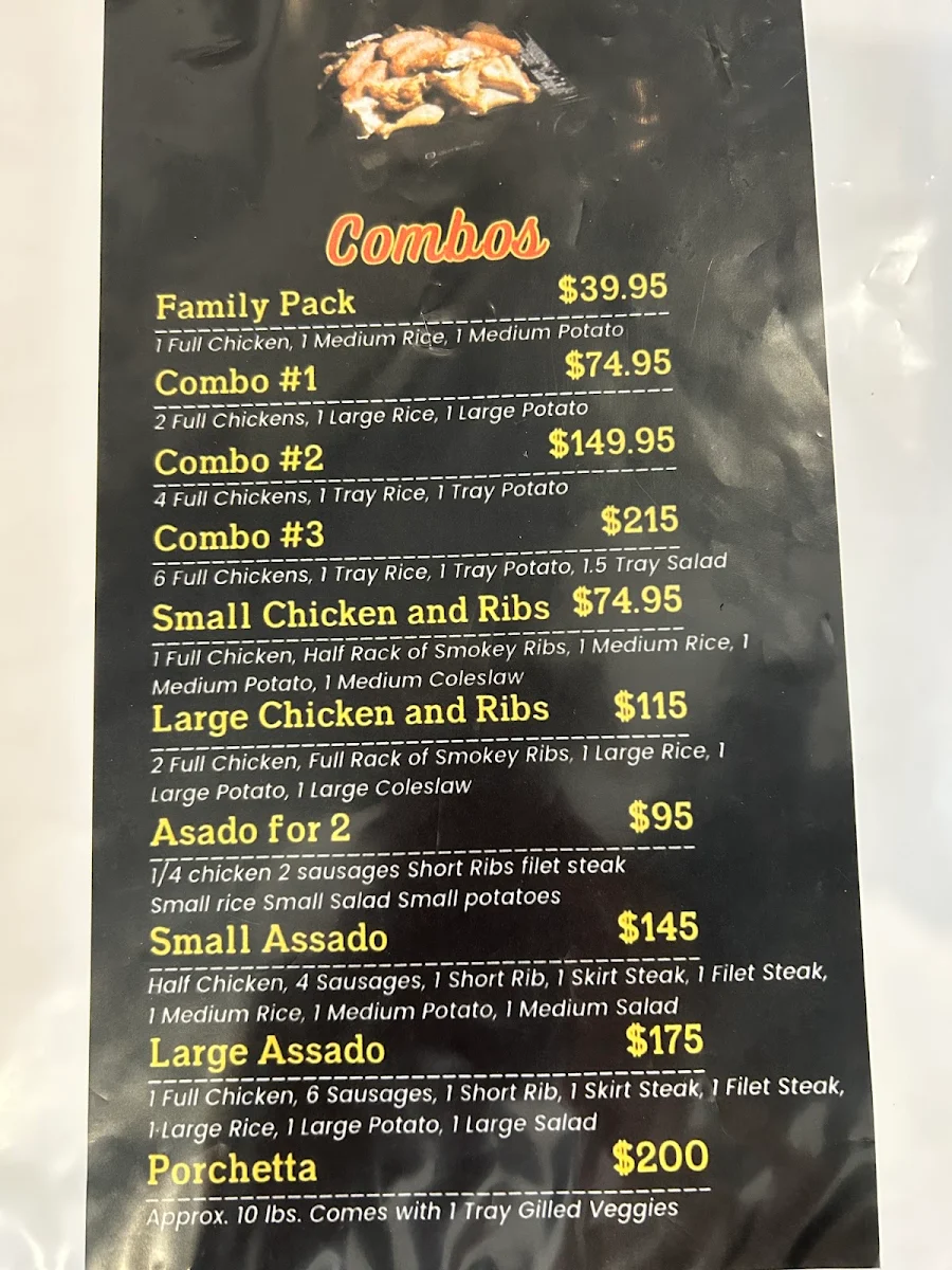 Menu, La Parrilla