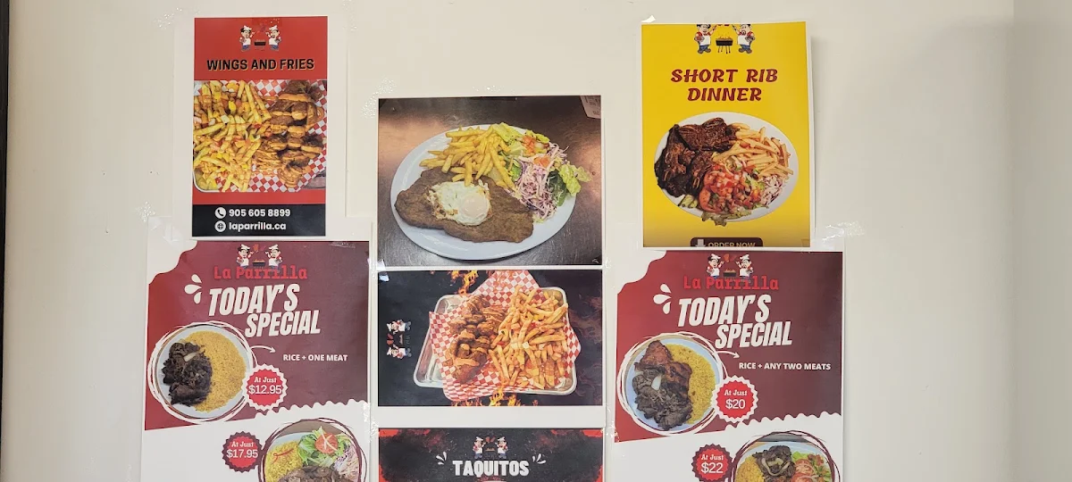 Menu, La Parrilla