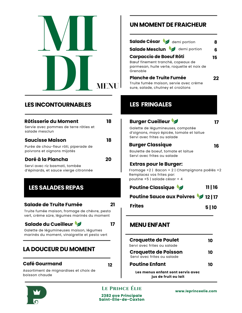 Menu photo 1