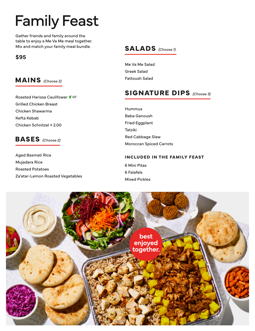 Menu, me va me Eat Mediterranean