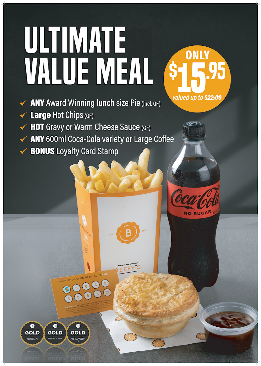Menu, Beefy's Maroochydore