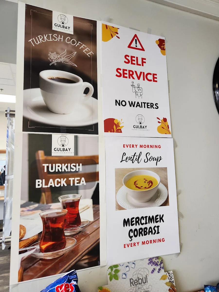 Menu, Gulbay Turkish Bakery (Woodbridge-Highway7)
