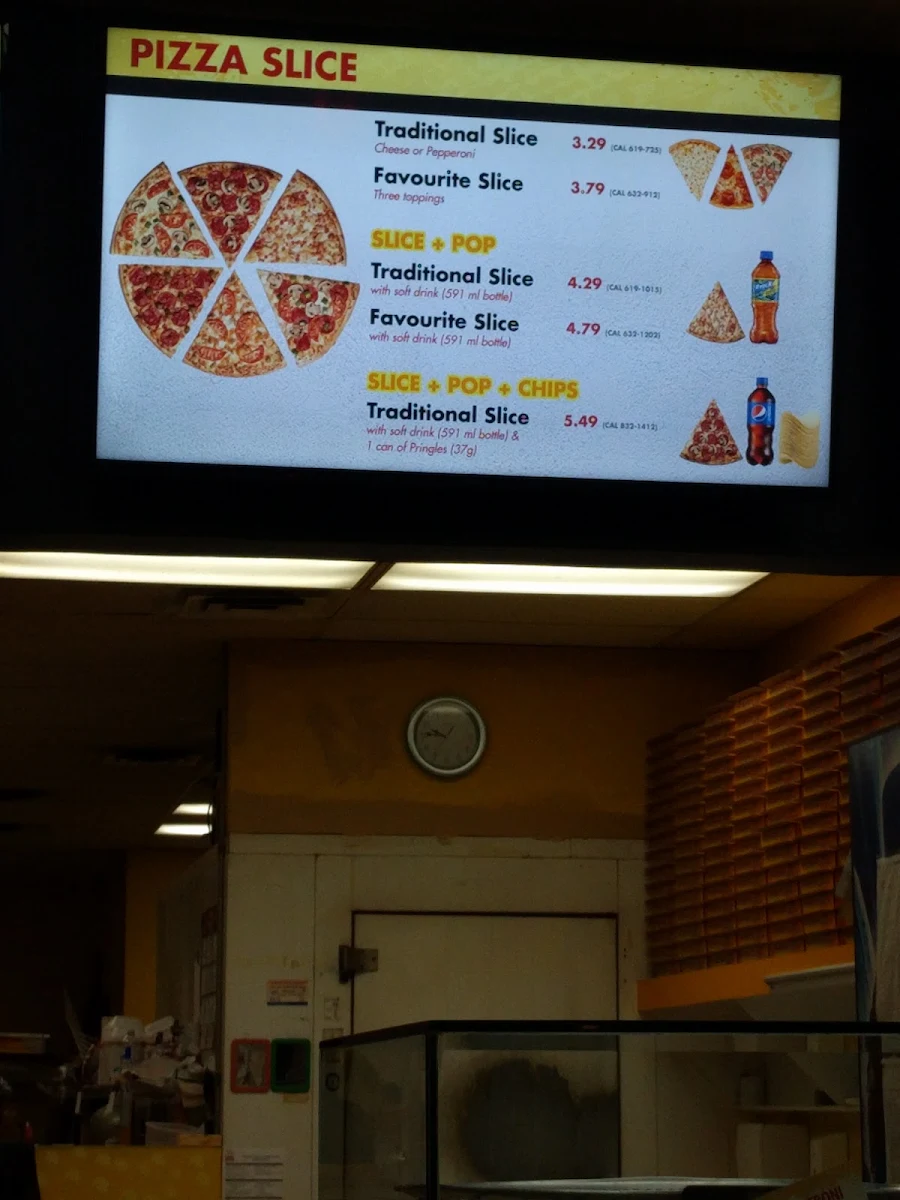 Menu, Gino's Pizza