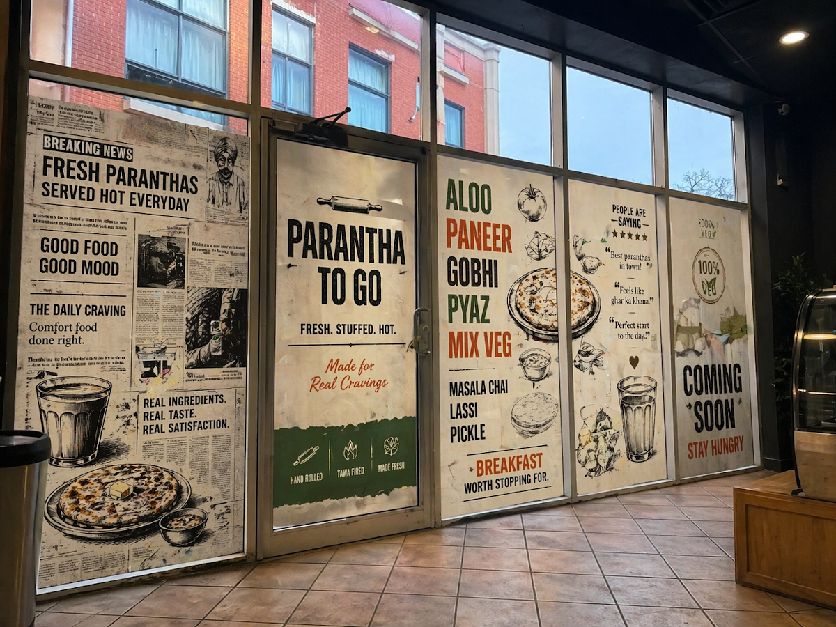 Menu, Paratha To Go