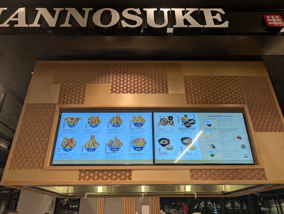 Menu, Hannosuke Tempura Tendon Tokyo 日本橋天丼 金子半之助