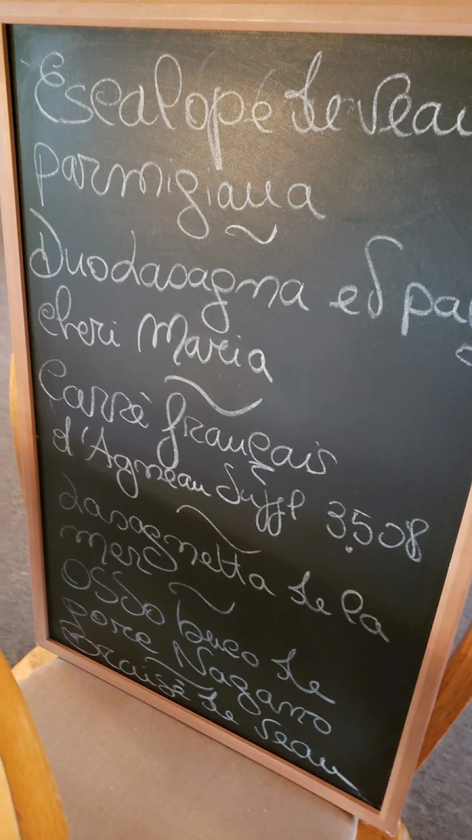 Menu, Restaurant Da Rita