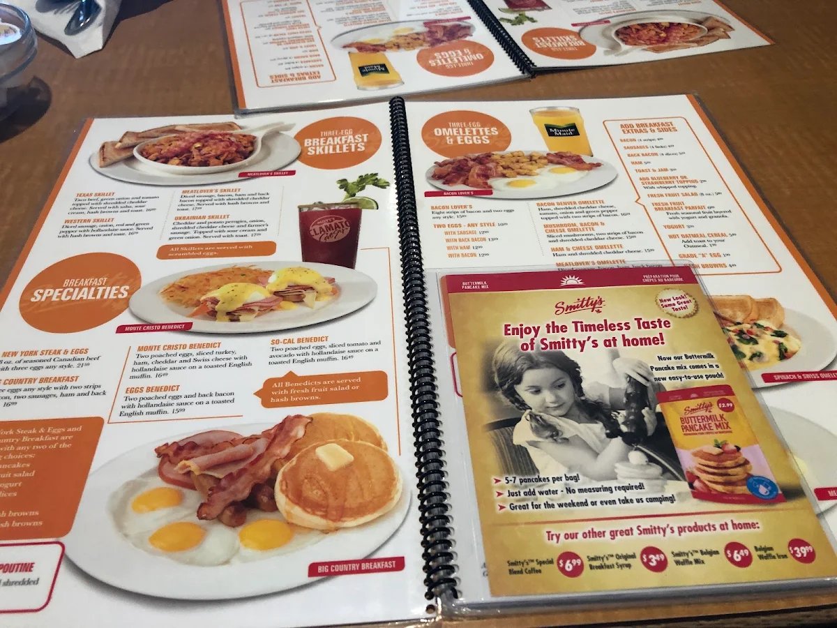 Menu, Smitty's Restaurant & Lounge - Stettler