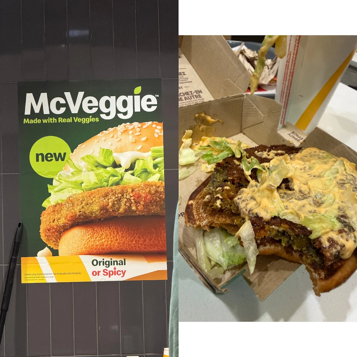 Menu, McDonald's