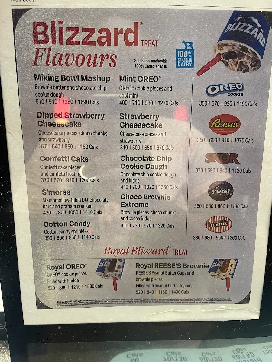 Menu, Dairy Queen Grill & Chill