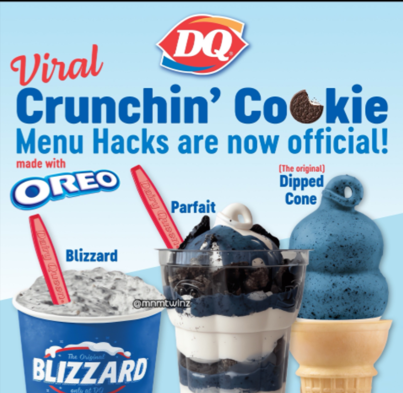 Menu, Dairy Queen Grill & Chill