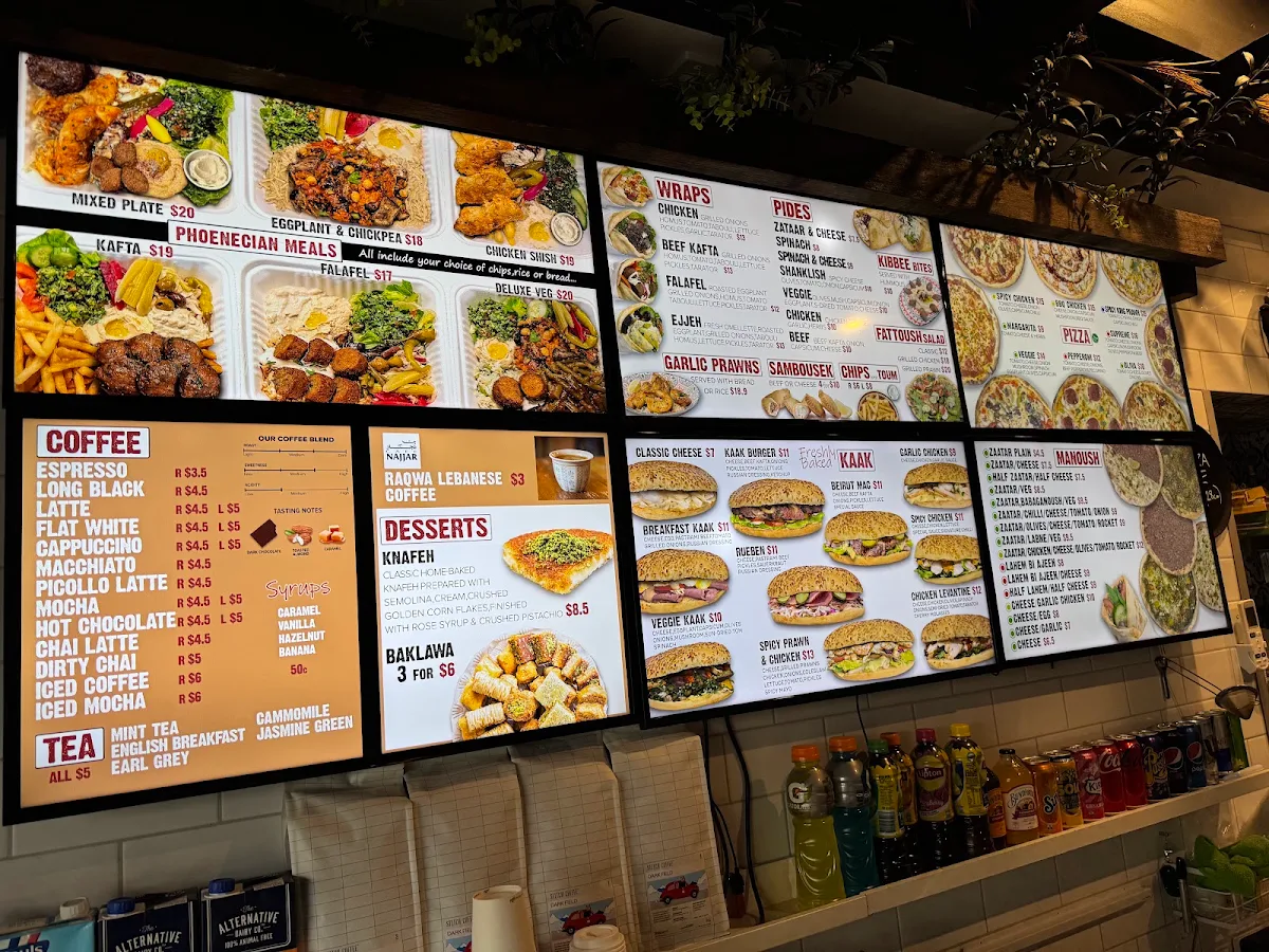 Menu, SAMBOUSEK PARRAMATTA